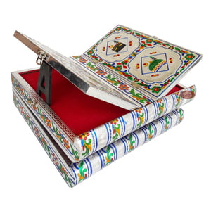Meenakari Decorated Rehal Holy Quran Book Stand-book Box S.M