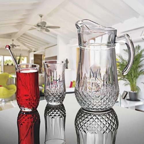 Tray Glass Pitcher Set