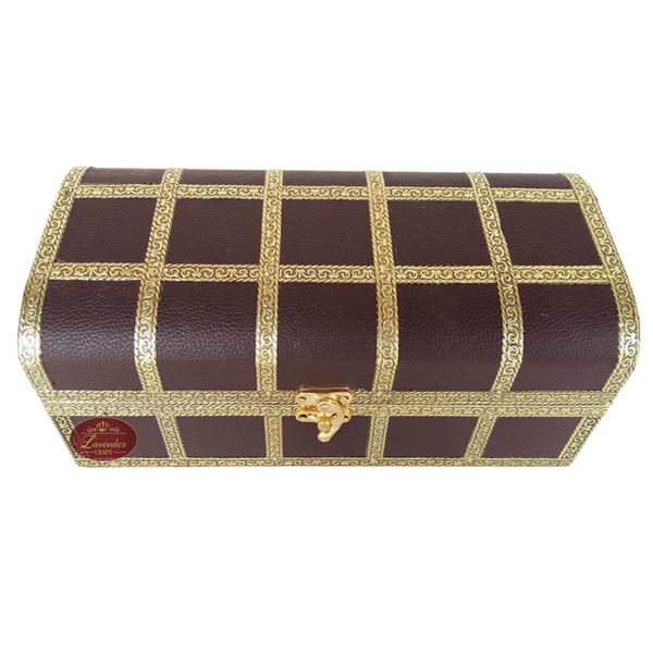 Antique Look, Artificial Leather Finish, Wooden Handmade Premium 1-Roll Brown Bangle Box