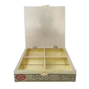 Antique Star designed Wooden Handmade Wedding Favor Box / Chocolate Box (8.5x8.5x2.25)