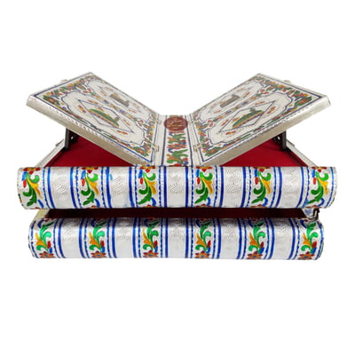 Meenakari Decorated Rehal Holy Quran Book Stand-book Box S.M