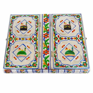 Meenakari Decorated Rehal Holy Quran Book Stand-book Box S.M