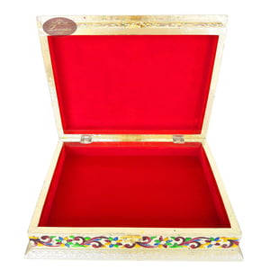 Meenakari Decorated Rehal Holy Quran Book Stand-Book Box - Wooden Handmade, Cruved G.M